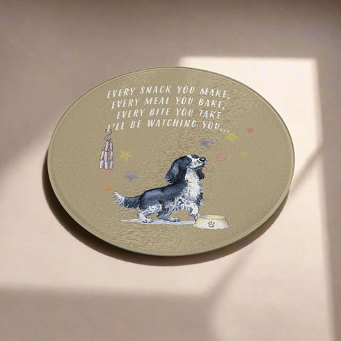 Sprocker Black & White Trivet